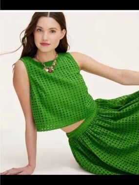 NWT Kate Spade for Target Green Eyelet Skirt Size Small